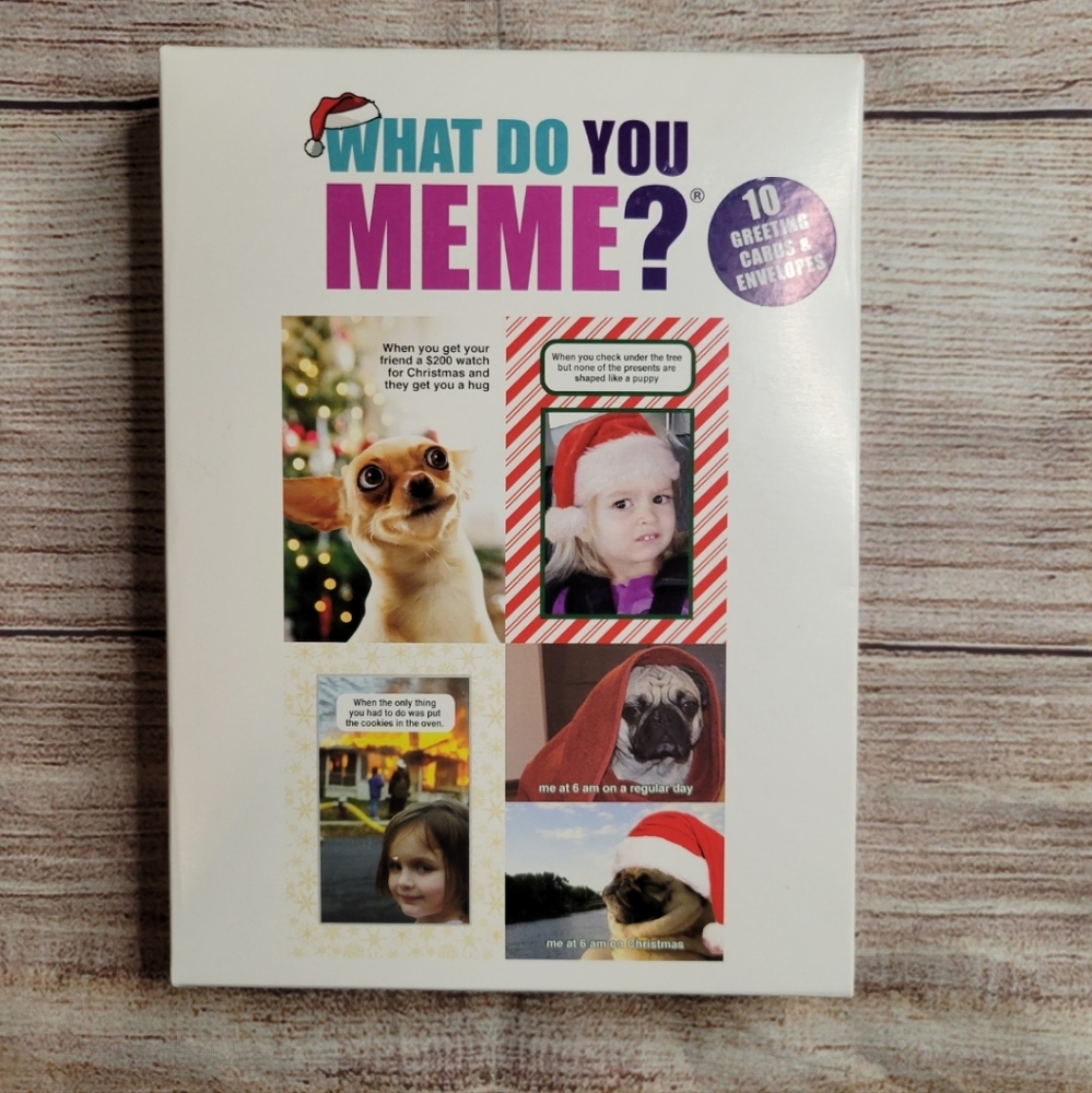 What do you meme? Christmas greeting cards